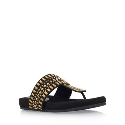 Carvela Comfort Black 'Sunshine' flat sandal